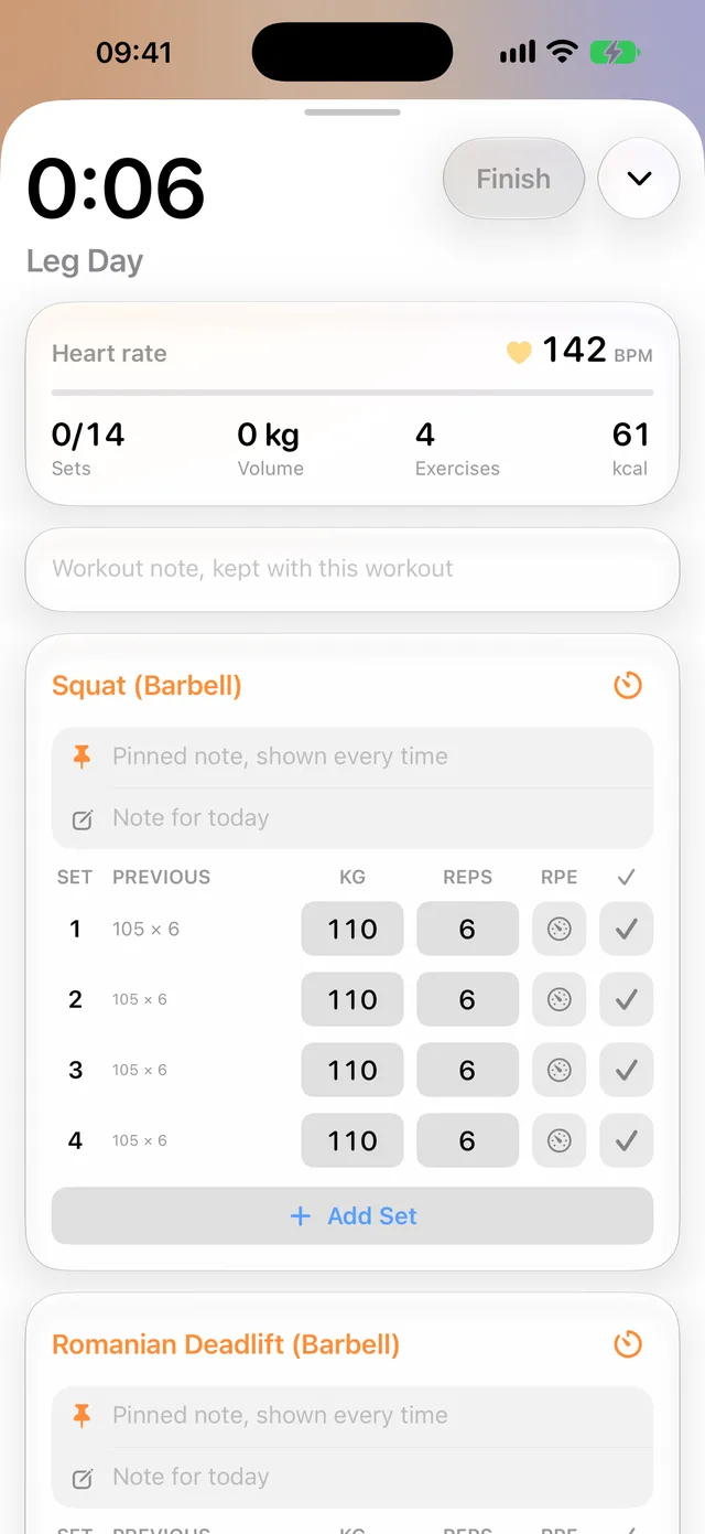 A live strength workout in Edgely